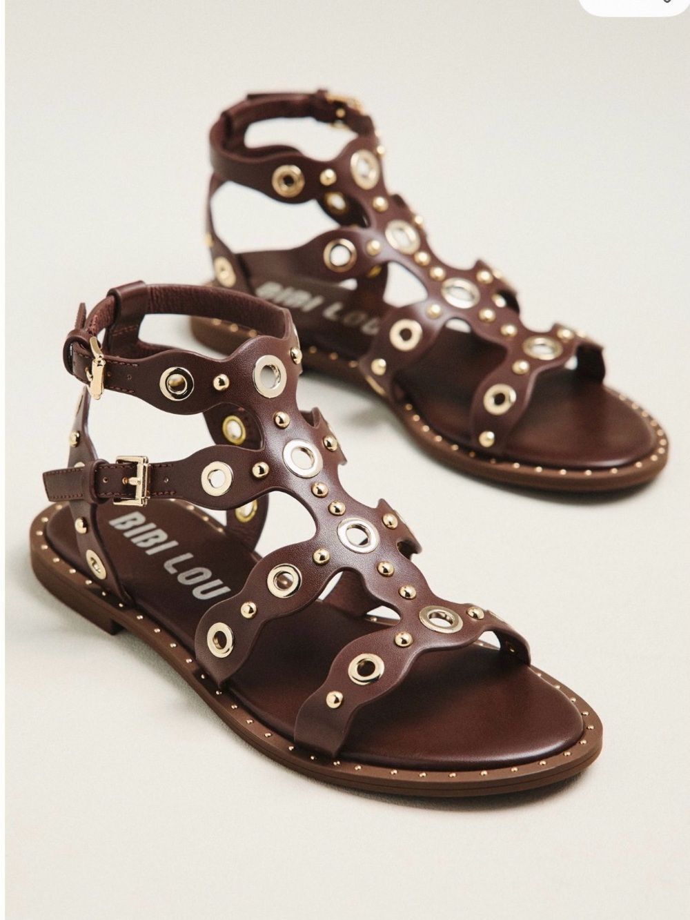 Bibi Lou Calla Studded
Gladiator Sandals